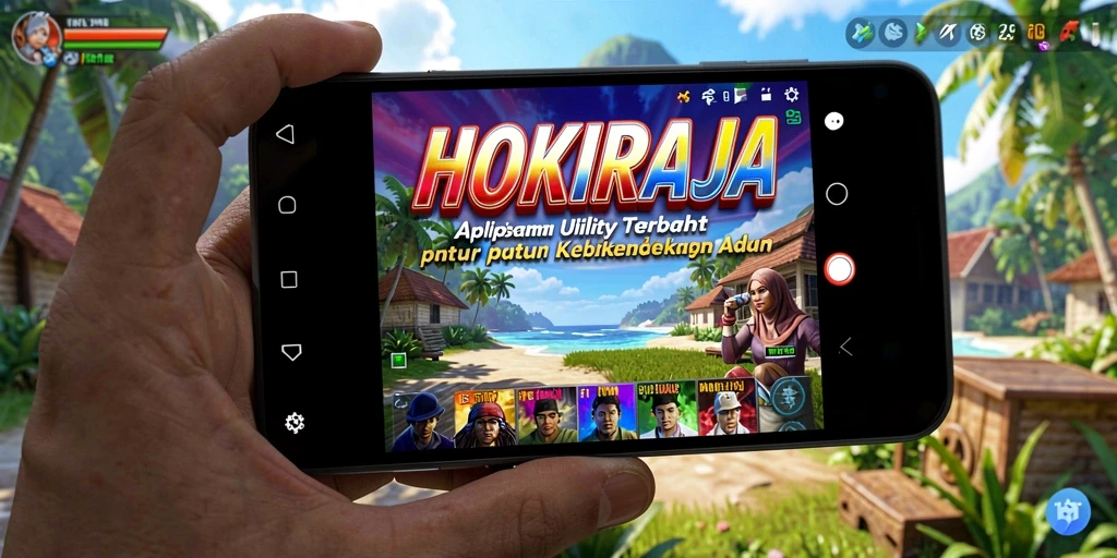 Tampilan antarmuka HOKIRAJA yang sederhana dan intuitif.