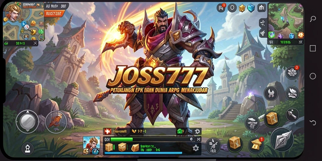Screenshot gameplay JOSS777 dengan pertarungan seru dan grafik menakjubkan.