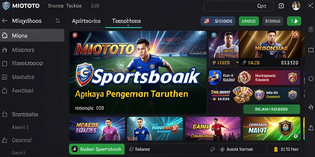 Tampilan antarmuka utama MIOTOTO yang menawan dan fungsional.