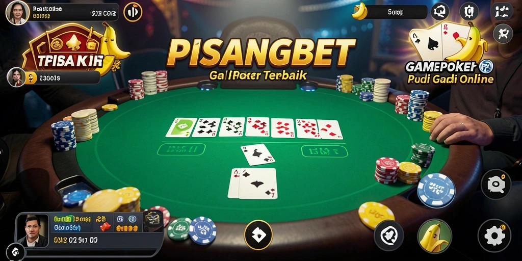 Tampilan gameplay Poker yang menarik di PISANGBET.