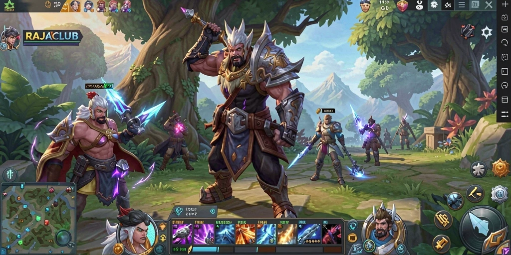 Tampilan gameplay seru dan grafis memukau di RAJACLUB.
